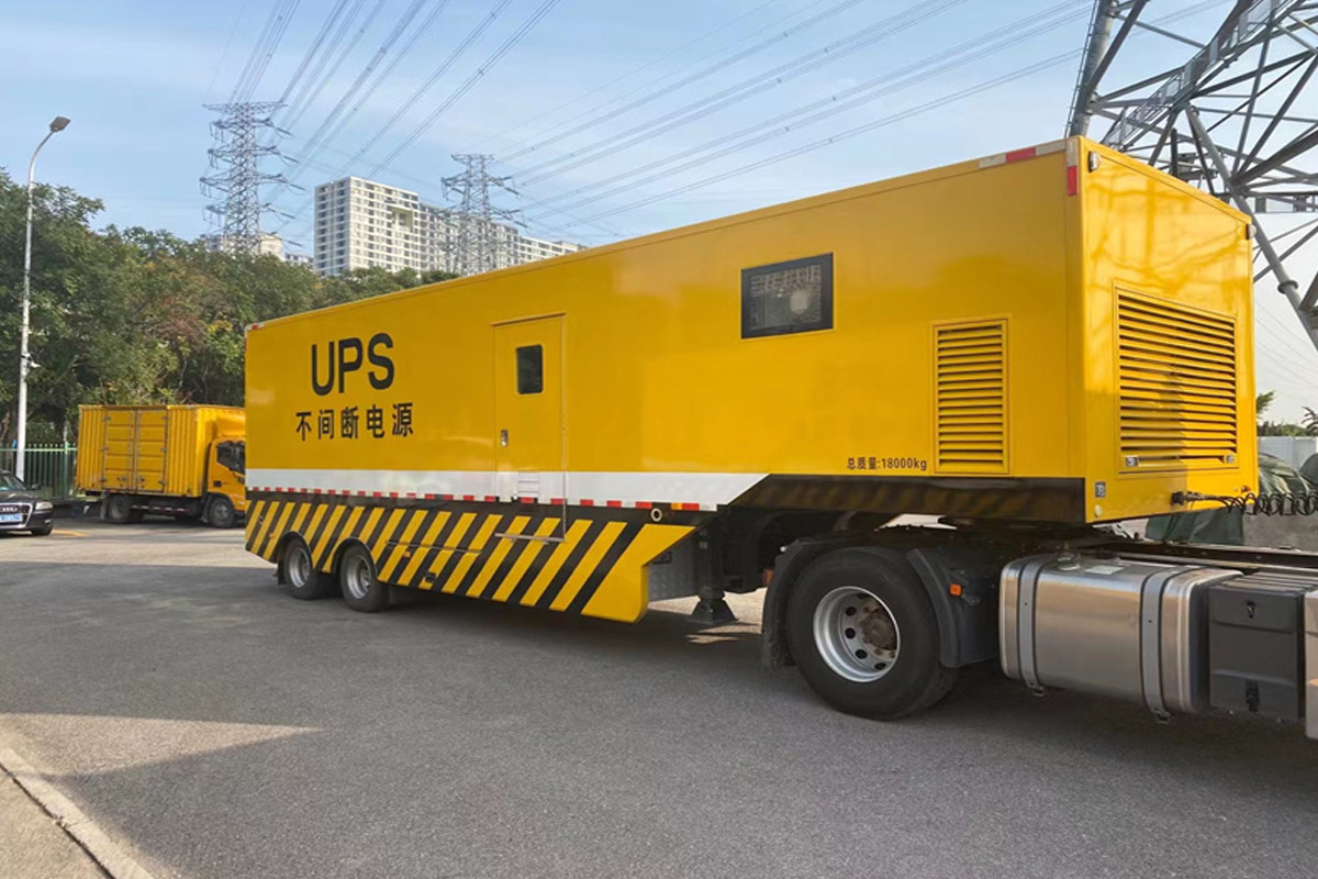 台江发电机租赁施工现场