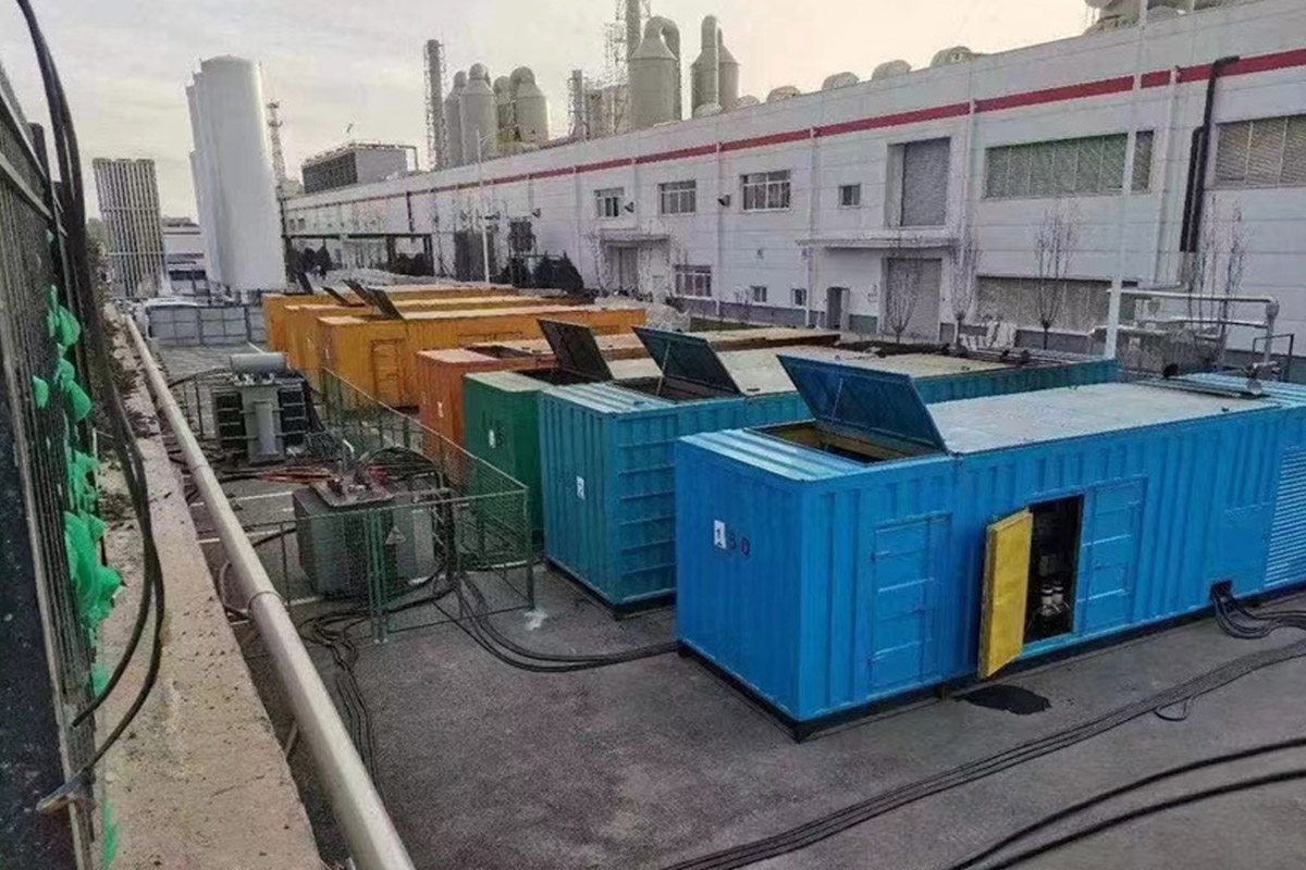 台江发电机租赁施工现场